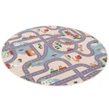 Snapstyle Kinder Spiel Straßenteppich Fun Town Rund – Bild 5