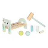 Solini Klopfbank Eule aus Holz – Bild 4