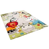 Pergamon Kinder Teppich Faro Safari Bunt Tiere – Bild 5