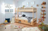Ticaa Etagenbett Finn Natur mit 4er Funktionsschubkasten – Bild 3