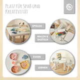 Bieco Kindertisch mit 2 Stühlen stapelbar & kippsicher – Bild 1
