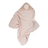 Fehn Kapuzenbadetuch 80x80cm rosa – Bild 5