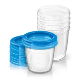 Philips Avent Aufbewahrungsbecher für Muttermilch, SCF619/05, 5x180ml Becher – Bild 3