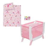 Zapf Creation Baby Born Puppen Beistellbett Einhorn – Bild 1