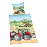 Herding Renforcé-Bettwäsche Traktor 80x80 / 135x200 cm – Bild 1