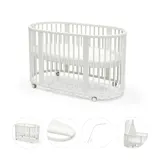 Stokke® Sleepi™ Bundle Sleepi inkl. Matratze und Spannbetttuch, Himmelstange und Himmell – Bild 3