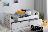 Ticaa Sofabett Naomi inkl. 2x Schubkästen, 100x200, Weiß – Bild 1