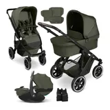 Abc Design Kombikinderwagen Salsa 5 Air inkl. Babyschale Pebble 360 Pro 2 oliv – Bild 3