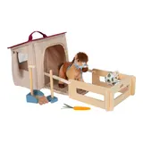 Small Foot Spielset Pferd mit Stall und Zubehör in der Tasche – Bild 5