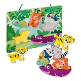 Ravensburger Play+ Magnetisches Holz-Fühl-Puzzle Dschungel – Bild 1