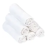 Bornino Lieblinge 6er-Pack Mullwaschlappen weiss – Bild 3