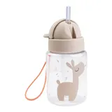 Done By Deer Trinkflasche mit Strohhalm Tiny Farm 280 ml – Bild 1