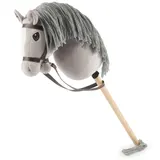 Bieco Hobby Horse Steckenpferd Grau Größe M mit Trense – Bild 3