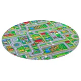 Snapstyle Kinder Spiel Teppich Abenteuerland Bunt Rund – Bild 5