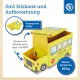 Bieco Aufbewahrungsbox mit Deckel Kinder Schulbus – Bild 4