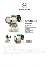 Steiff Kuscheltier Snoopy Tennis 22cm – Bild 5