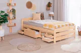 Ticaa Stauraumbett Seniorenbett „Loni“, Funktionsbett, Seniorenzimmer – Bild 1