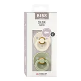 Bibs 2er-Pack Colour Schnuller Latex, 0-6M – Bild 1