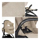 Babygo Kombikinderwagen Harmony Trio-Set inkl. Babyschale iTravel XP beige – Bild 4