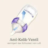 Lansinoh 2er-Pack Babyflaschen NaturalWave Sauger, Weithals, 160 ml – Bild 5