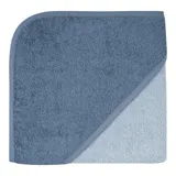 Wörner Kapuzen-Badetuch 80x80 cm blau – Bild 2