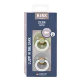 Bibs 2er-Pack Colour GLOW Schnuller Latex, 6-18M – Bild 1