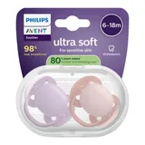 Philips Avent 2er-Pack Schnuller ultra soft, 6-18M – Bild 3