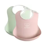 Babybjörn 2er-Pack Lätzchen mit Auffangschale weich – Bild 3