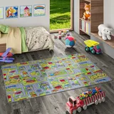 Snapstyle Kinder Spiel Teppich Abenteuerland Bunt – Bild 1