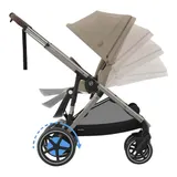 Cybex Gold Zwillings- und Kinderwagen Geschwisterwagen eGazelle S beige – Bild 4