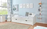 Ticaa Einzelbett "Leni" 90x200 Kiefer Weiß – Bild 3