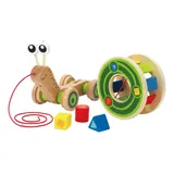 Hape Nachziehspielzeug Schnecke aus Holz – Bild 1