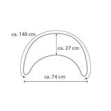Theraline Bambusmond Stillkissen 140 cm – Bild 4