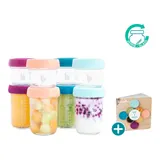 Babymoov 8er-Pack Aufbewahrungsbecher Glas – Bild 3