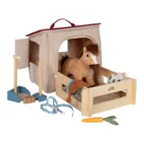 Small Foot Spielset Pferd mit Stall und Zubehör in der Tasche – Bild 3
