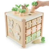 Bieco Motorikwürfel Hase Fine XXL Holz FSC - ab 1 Jahr – Bild 3