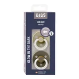 Bibs 2er-Pack Colour GLOW Schnuller Latex, 6-18M – Bild 1