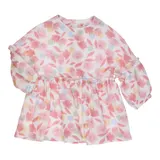 Gymp Kleid langarm Blumen Rüschen – Bild 3