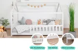 Ticaa Kinderbett Hausbett "Kay" 90x200 Kiefer weiß – Bild 3