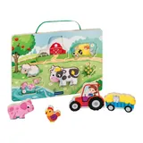 Ravensburger Play+ Magnetisches Holz-Zähl-Puzzle: Bauernhof – Bild 1