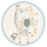 Pergamon Kinder Teppich Maui Kids Safari Tiere Bunt Rund – Bild 3