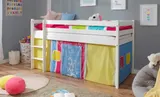 Ticaa Hochbett Kiefer Weiß Vorhang "Bunt" – Bild 3