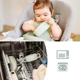 Babymoov 4-tlg. Geschirrset inkl. Silikon-Lätzchen – Bild 4