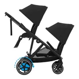 Cybex Gold Zwillings- und Kinderwagen Geschwisterwagen eGazelle S schwarz – Bild 1