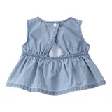 Carter's 3.-tlg. Set Body Flügelarm Rippqualität, Chambray-Kleid ohne Arm und -Shorts – Bild 1