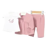 Mayoral 3-tlg. Set T-Shirt, Jacke und Leggings Apfel – Bild 3