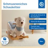 Bieco Plüsch Schaukeltier Bär Creme – Bild 1
