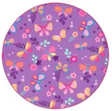 Snapstyle Kinder Spiel Teppich Schmetterling Rund – Bild 3