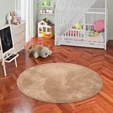 Pergamon Super Soft Kinder Hochflor Teppich Silky Kids Rund – Bild 1