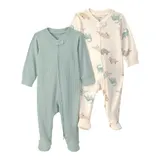 Carter's 2er-Pack Schlafoveralls mit Fuß Dinos – Bild 3